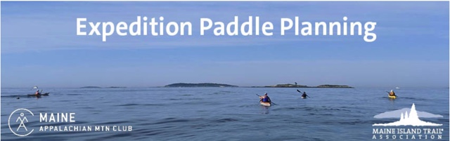 A poster on expedition paddle planning by Maine island Association